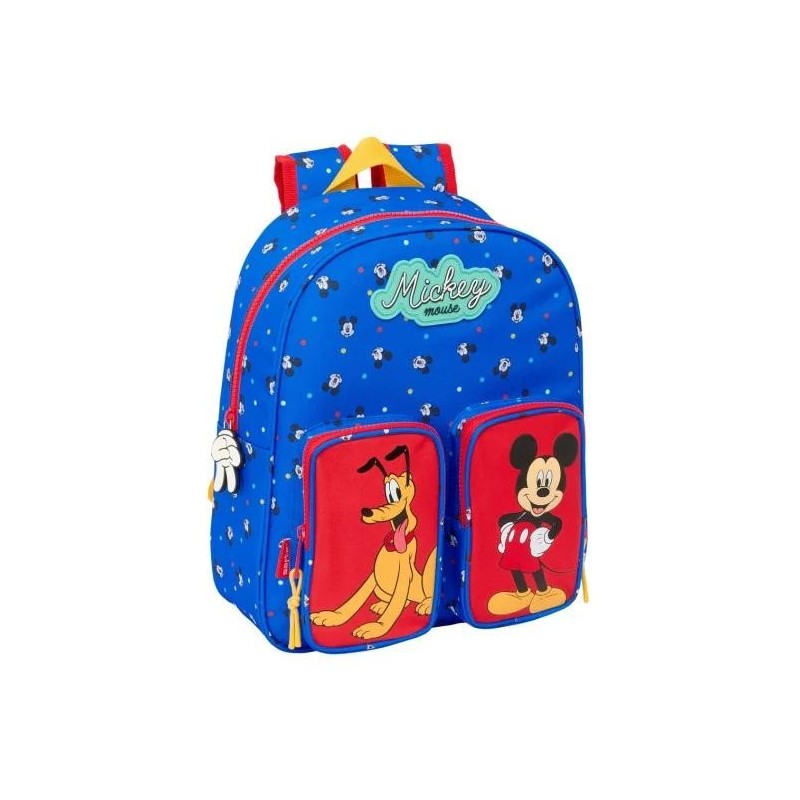 mochila infantil bolsillos mickey