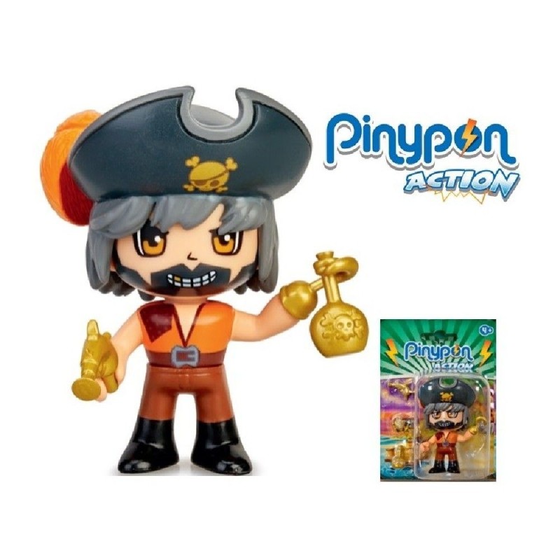 PINYPON ACTION -  FIGURA PIRATA PELO GRI