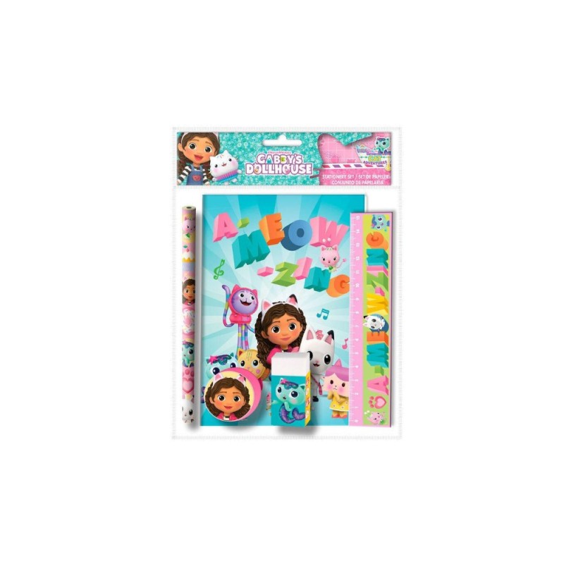 Set de papeleria 5pcs. Gabby´s Dollhouse