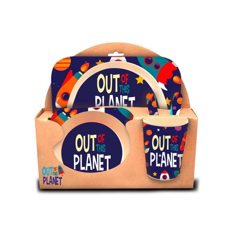 Set desayuno menaje de bambu Out planet