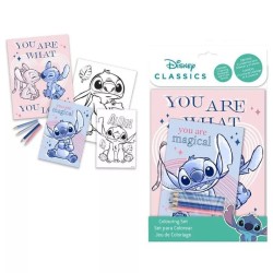 Set de colorear con libreta Stitch