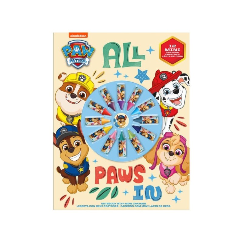 Libreta con pinturas Paw Patrol