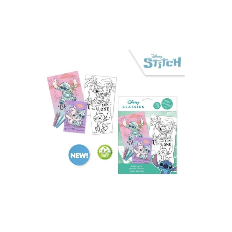 Set de colorear Stitch