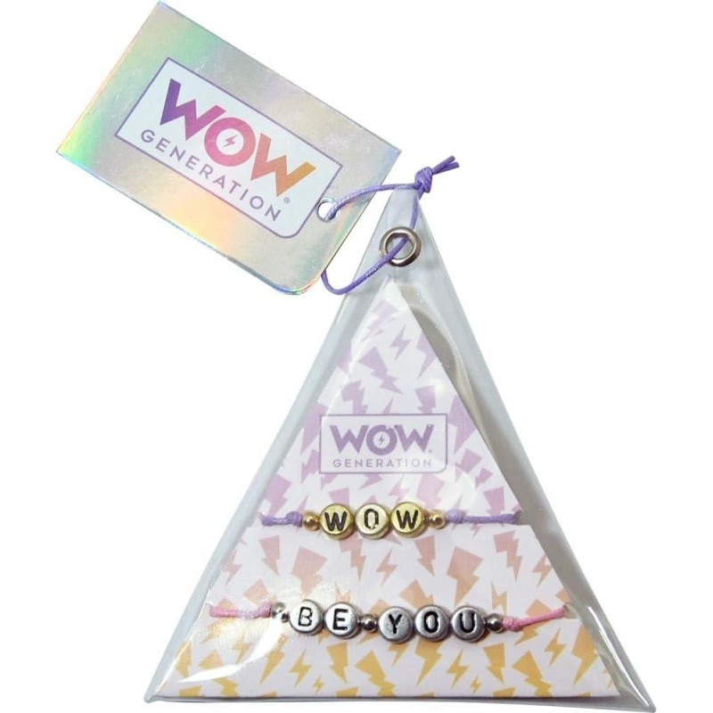 Pulseras con mensaje pack triangulo WOW