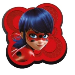 Cojin con forma 35 cm velour Ladybug