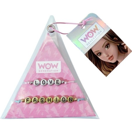 Pulseras con mensaje pack triangulo WOW