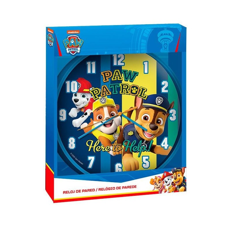 Reloj de pared Paw Patrol