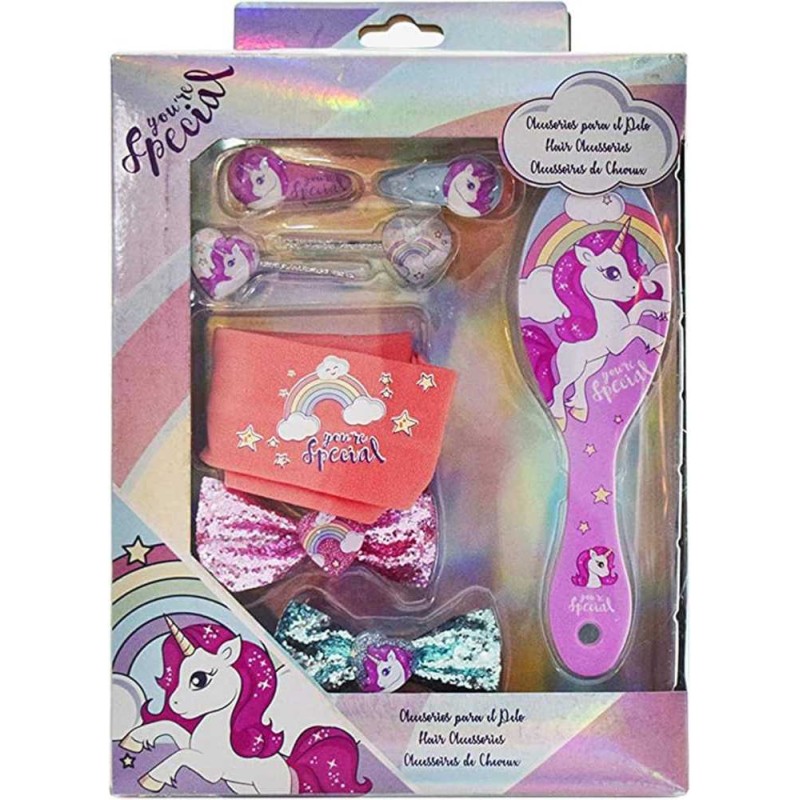 Set accesorios pelo 8 pzas con cepillo Y