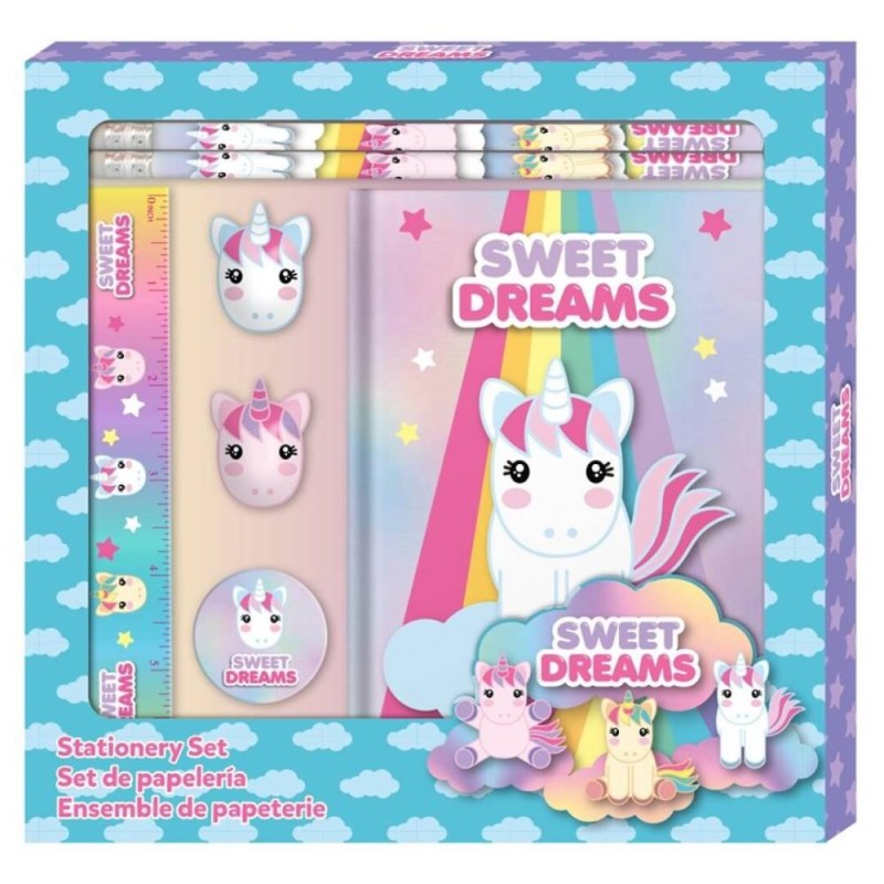 set papeleria Sweet Dreams diario