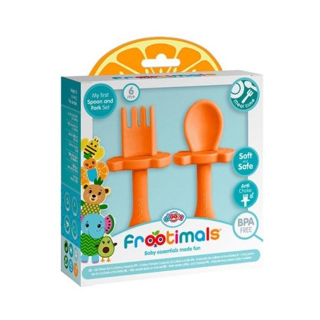 Meal time- set cuchara y tenedor orangie