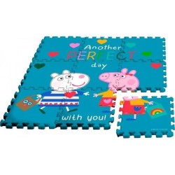 Alfombra puzzle eva 9 pz+bolsa Peppa pig