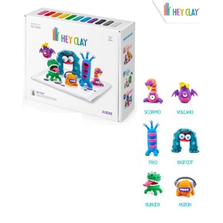 Serie aliens caja 18 botes Hey Clay