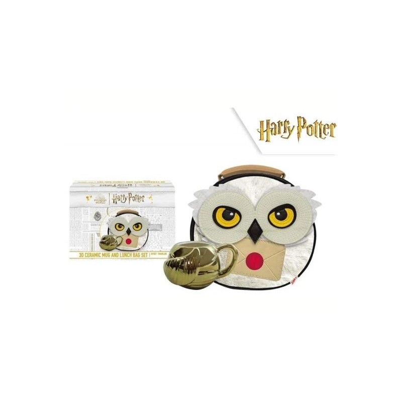Set taza 3D y bolsa de comida Harry Pott