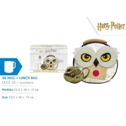 Set taza 3D y bolsa de comida Harry Pott 2