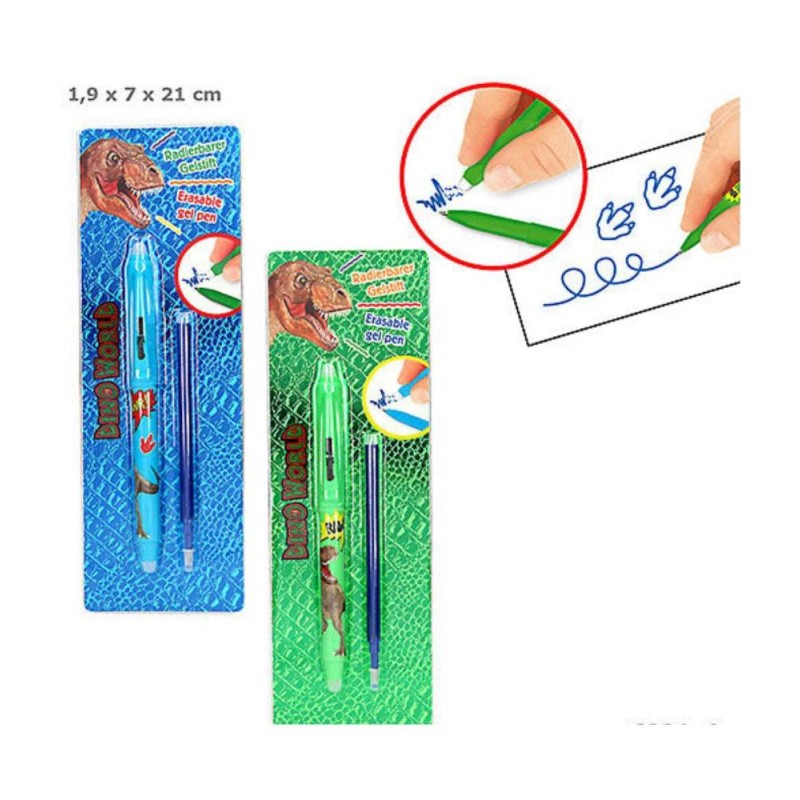 DINO WORLD BOLIGRAFO GEL BORRABLE