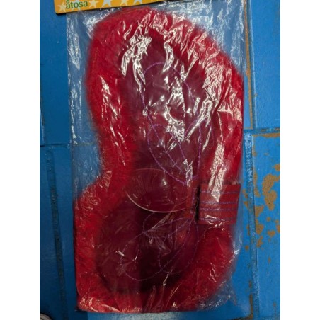 alas mariposa plumas rojas