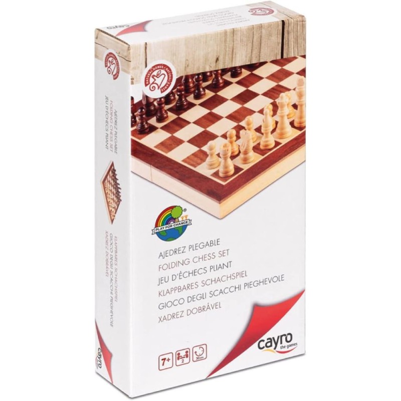 Ajedrez Marqueteria Plegable Fsc 100%
