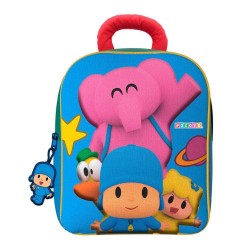 Mochila 3D azul Pocoyó y sus amigos 32cm