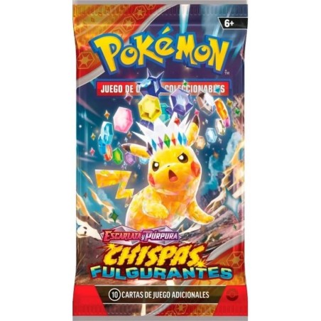 Sobre cartas Pokemon Chispas filgurantes
