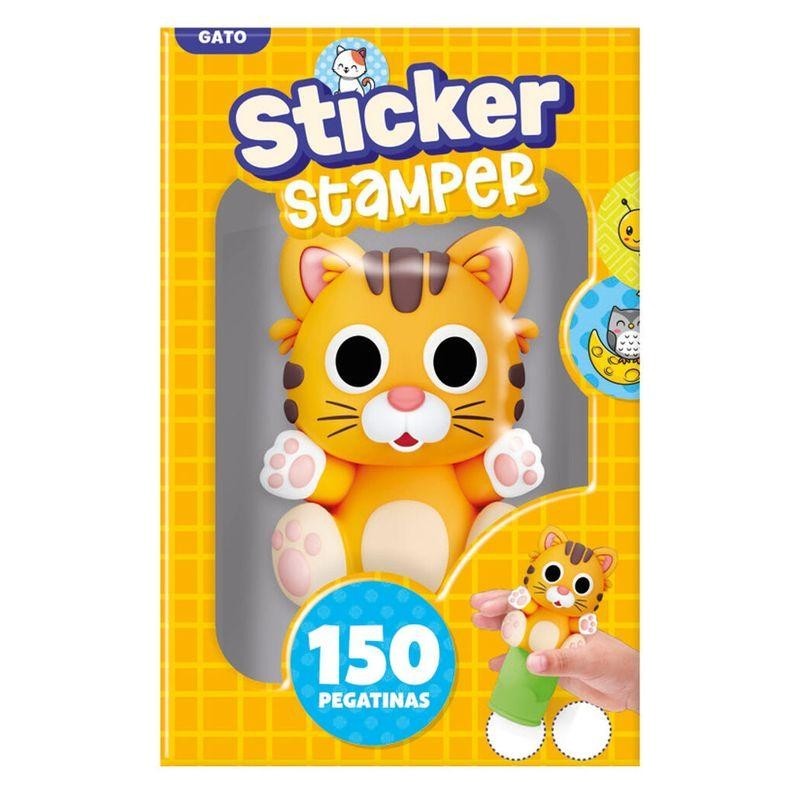 Set Sticker Stamper - Gato