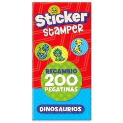 Recambio Sticker Stamper - Dinosaurios