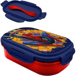 spiderman sandwichera con cubierto