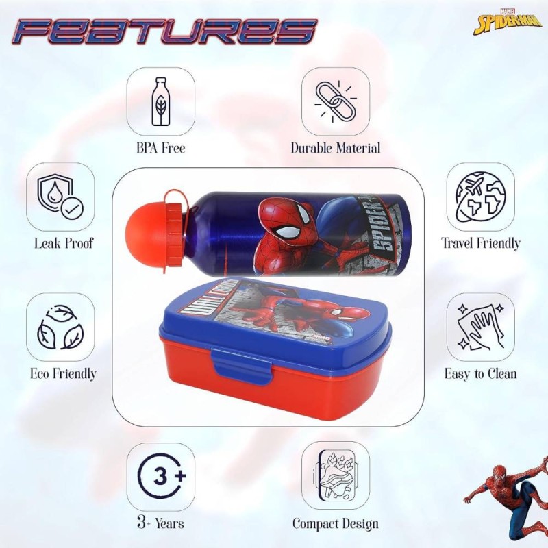 SET SANDWICHERA+CANTIMPLORA SPIDERMAN