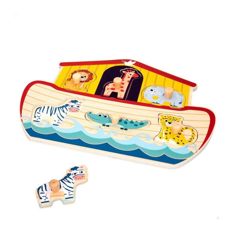 Woomax Zookabee-Puzzle Madera Abeca Noe