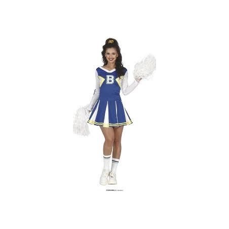 Disfraz Cheerleader Animadora Azul T.L