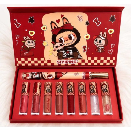 Set regalo LABUBU 8 lip gloss y bruma