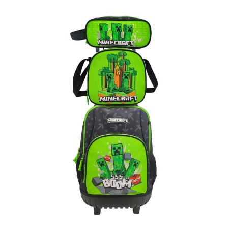 Minecraft Set Trolley Funcional 3 Pcs