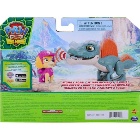 PAW Dino Rugiente + Figura Skye
