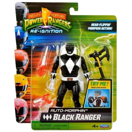 Figura transformable Power Rangers Negro