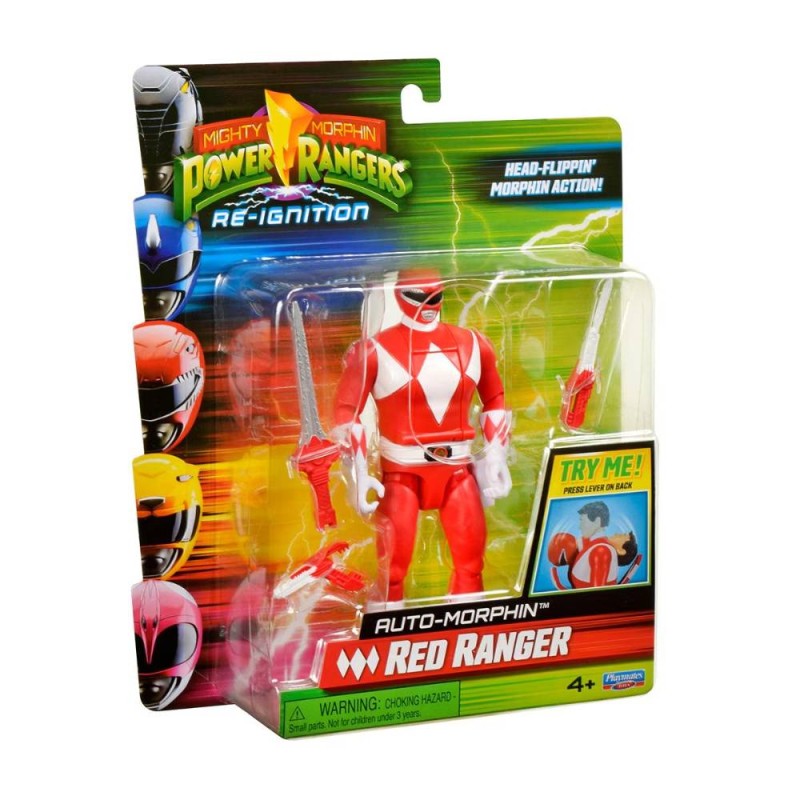 Figura transformable Power Rangers Rojo 
