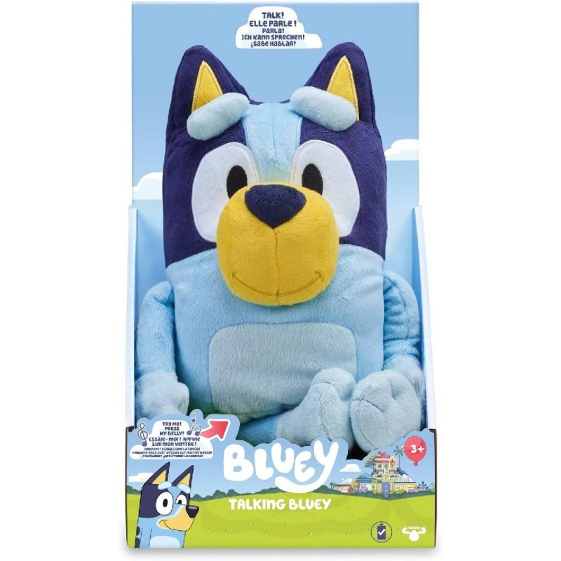 BLUEY - PELUCHE PARLANTE 25CM