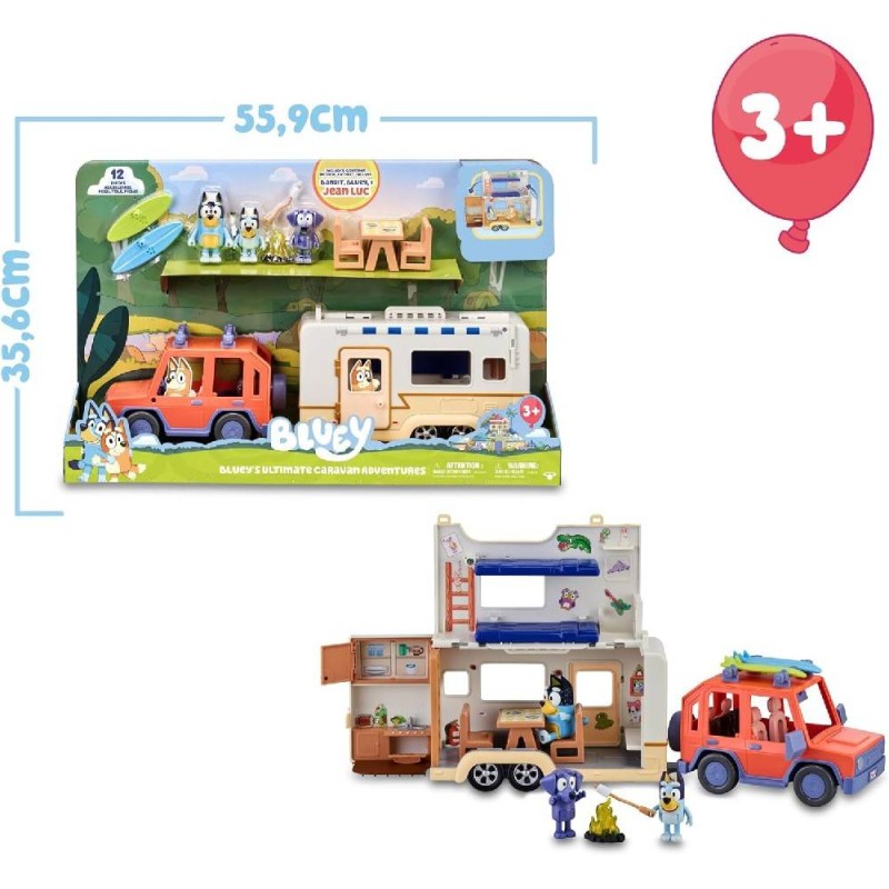 BLUEY - SET FAMILY CRUISER + CAMPERVAN