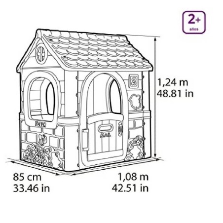 CASA FANTASY HOUSE BLUEY CASITA JARDIN