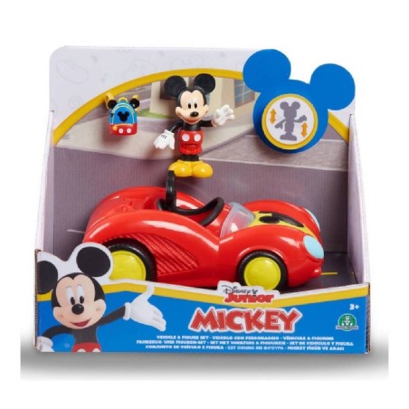 MICKEY FIGURA ARTICULADA + VEHICULO