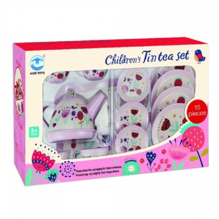 SET DE TE ROSA 15 PIEZAS