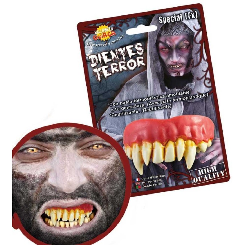DIENTES MONSTRUO CON PASTA TERMOPLASTICA