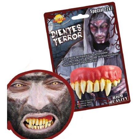 DIENTES MONSTRUO CON PASTA TERMOPLASTICA