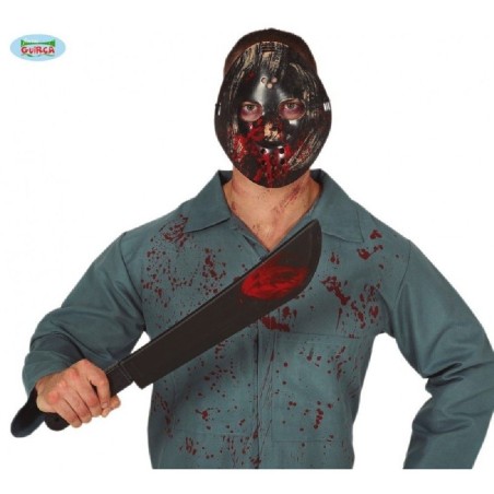 MASCARA Y MACHETE DE 54 CMS.