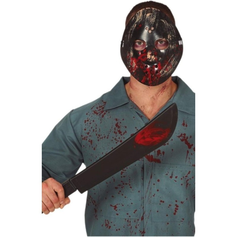 MASCARA Y MACHETE DE 54 CMS.