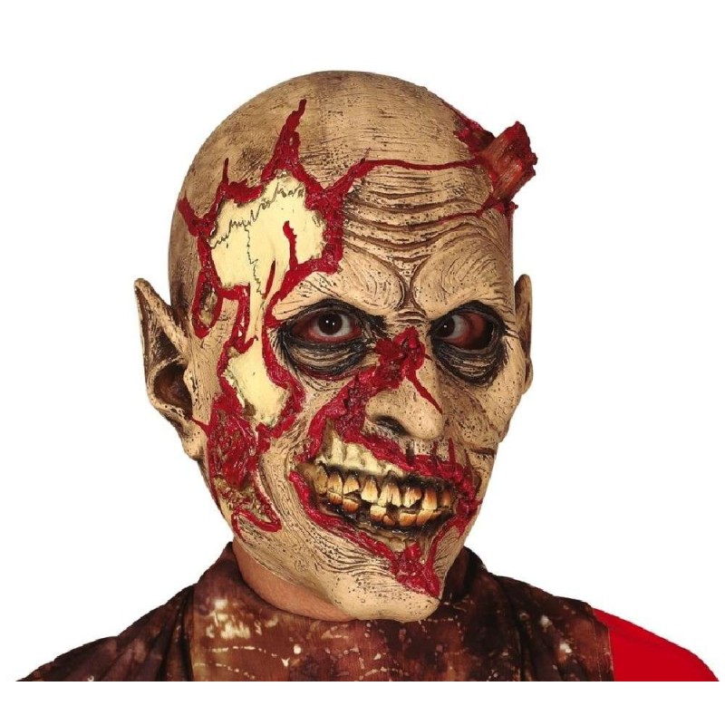 MASCARA ZOMBIE CON ESTACA LATEX
