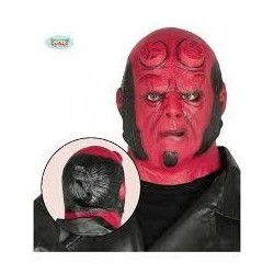 MASCARA DEMONIO ROJO LATEX HELLBOY 2
