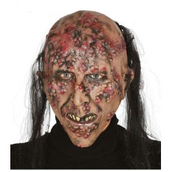 CARETA ZOMBIE INFECTADO LATEX CON PELO