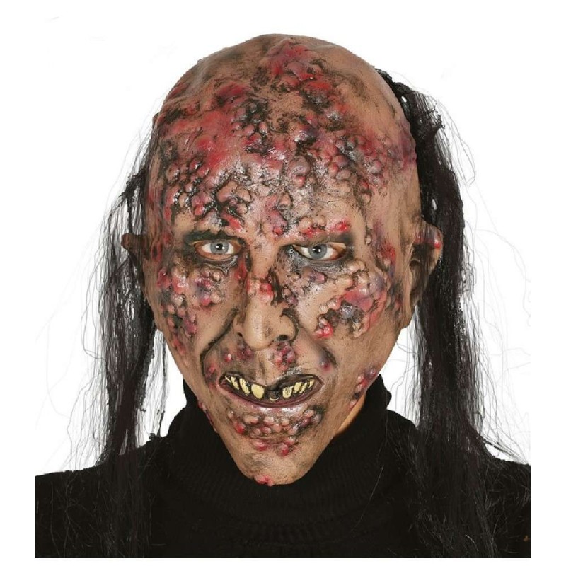 CARETA ZOMBIE INFECTADO LATEX CON PELO