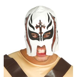 MASCARA LUCHA BLANCA - ROJA