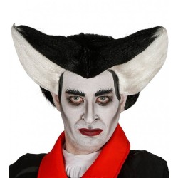 PELUCA VAMPIRO NEGRA Y BLANCA