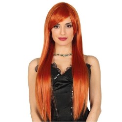 PELUCA MELENA LISA PELIRROJO PELIRROJA E
